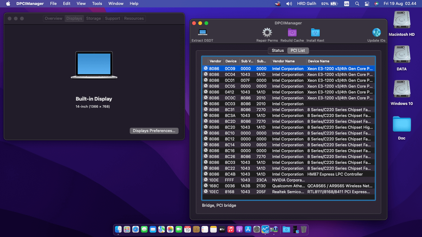 Asus Pro P4410JF WO039G [Haswell   Intel HD 4600 + PS2]   OpenCore 2